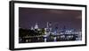 London, Skyline with St Paul's Cathedral, the Thames, at Night, London, England, Uk-Axel Schmies-Framed Photographic Print