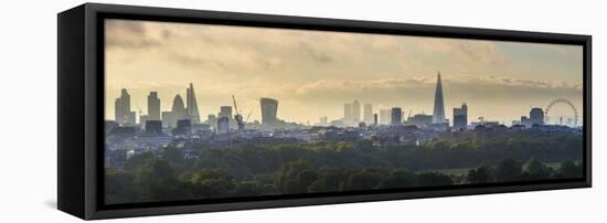 London Skyline with the Shard Above Hyde Park, London, England, Uk-Jon Arnold-Framed Stretched Canvas