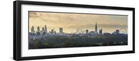 London Skyline with the Shard Above Hyde Park, London, England, Uk-Jon Arnold-Framed Photographic Print