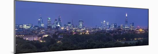 London Skyline with the Shard Above Hyde Park, London, England, Uk-Jon Arnold-Mounted Photographic Print