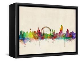London Skyline-Michael Tompsett-Framed Stretched Canvas
