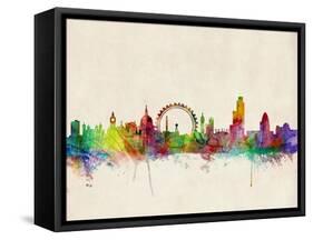London Skyline-Michael Tompsett-Framed Stretched Canvas