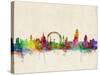 London Skyline-Michael Tompsett-Stretched Canvas