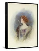 London Society Lady-Dudley Hardy-Framed Stretched Canvas