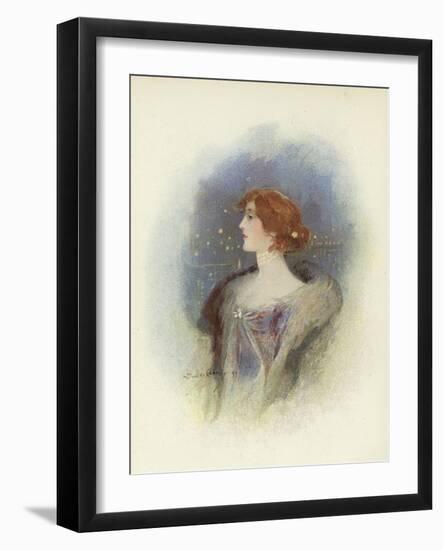 London Society Lady-Dudley Hardy-Framed Giclee Print