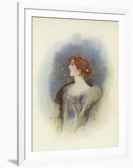 London Society Lady-Dudley Hardy-Framed Giclee Print