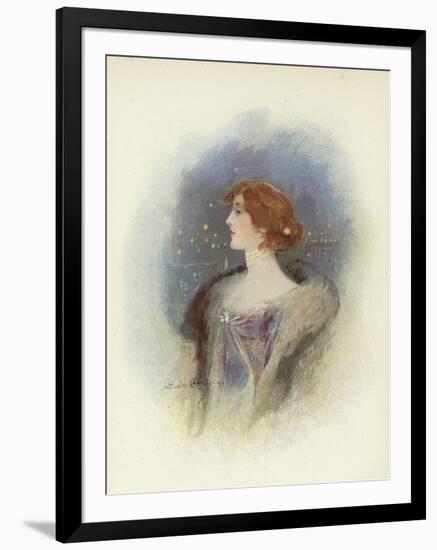 London Society Lady-Dudley Hardy-Framed Giclee Print