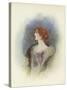 London Society Lady-Dudley Hardy-Stretched Canvas