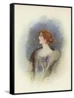 London Society Lady-Dudley Hardy-Framed Stretched Canvas