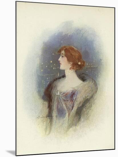 London Society Lady-Dudley Hardy-Mounted Giclee Print