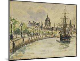 London, St.Paul's Cathedral, 1890-Camille Pissarro-Mounted Giclee Print