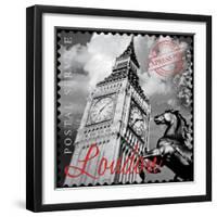 London Stamp-The Vintage Collection-Framed Giclee Print