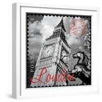London Stamp-The Vintage Collection-Framed Giclee Print