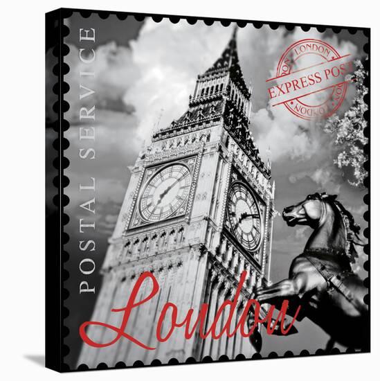 London Stamp-The Vintage Collection-Stretched Canvas