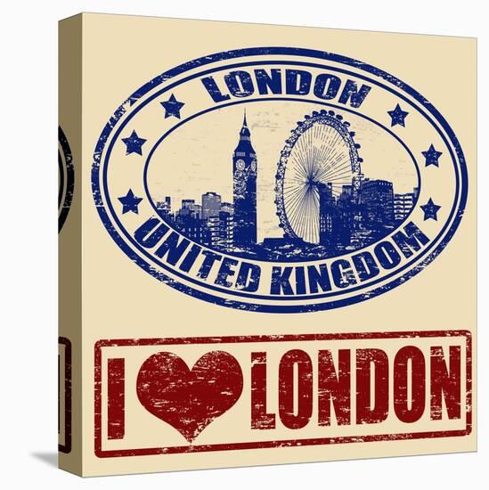 London Stamps-radubalint-Stretched Canvas