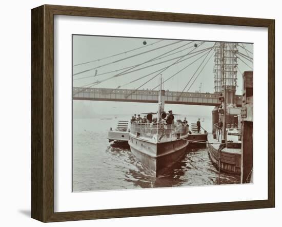 London Steamboat Service, River Thames, London, 1907-null-Framed Photographic Print