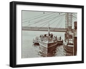 London Steamboat Service, River Thames, London, 1907-null-Framed Photographic Print