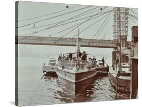 London Steamboat Service, River Thames, London, 1907-null-Stretched Canvas