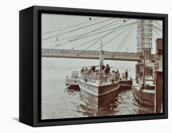 London Steamboat Service, River Thames, London, 1907-null-Framed Stretched Canvas