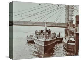 London Steamboat Service, River Thames, London, 1907-null-Stretched Canvas