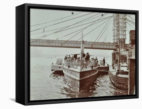 London Steamboat Service, River Thames, London, 1907-null-Framed Stretched Canvas