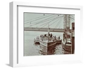 London Steamboat Service, River Thames, London, 1907-null-Framed Photographic Print