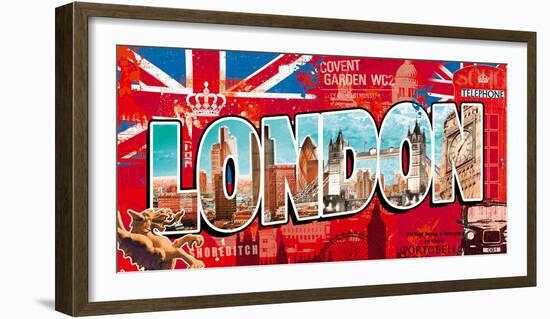 London Story-Tom Frazier-Framed Art Print