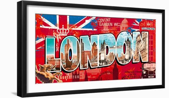 London Story-Tom Frazier-Framed Art Print