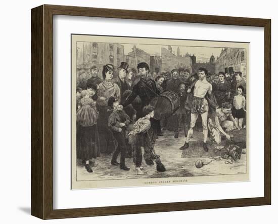 London Street Acrobats-Charles Green-Framed Giclee Print