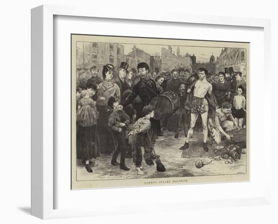 London Street Acrobats-Charles Green-Framed Giclee Print