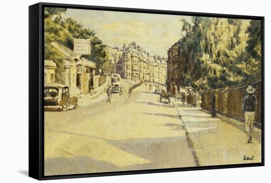 London Street, Bath, looking towards Walcot-Walter Richard Sickert-Framed Stretched Canvas