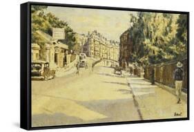 London Street, Bath, looking towards Walcot-Walter Richard Sickert-Framed Stretched Canvas