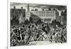 London Street Fight, early 19th century-George Cruikshank-Framed Giclee Print