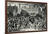 London Street Fight, early 19th century-George Cruikshank-Framed Giclee Print