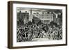 London Street Fight, early 19th century-George Cruikshank-Framed Giclee Print