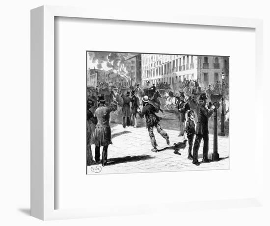 London Street Fire Alarm-null-Framed Art Print