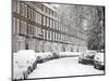 London Street in Snow, Notting Hill, London, England, United Kingdom, Europe-Mark Mawson-Mounted Photographic Print