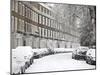 London Street in Snow, Notting Hill, London, England, United Kingdom, Europe-Mark Mawson-Mounted Photographic Print