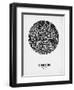 London Street Map Black on White-null-Framed Art Print