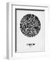 London Street Map Black on White-null-Framed Art Print