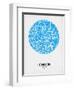 London Street Map Blue-NaxArt-Framed Art Print