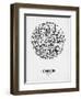 London Street Map White-NaxArt-Framed Premium Giclee Print