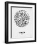 London Street Map White-NaxArt-Framed Premium Giclee Print