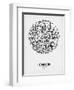 London Street Map White-NaxArt-Framed Premium Giclee Print