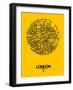 London Street Map Yellow-null-Framed Art Print