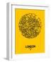 London Street Map Yellow-null-Framed Art Print