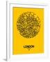 London Street Map Yellow-NaxArt-Framed Art Print