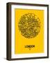 London Street Map Yellow-NaxArt-Framed Art Print