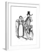 London Street Musicians, 1848-null-Framed Giclee Print