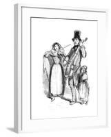 London Street Musicians, 1848-null-Framed Giclee Print